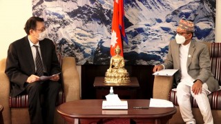 राष्ट्रियसभा अध्यक्ष तिमिल्सिनासँग जापानका राजदूतको बिदाइ भेट