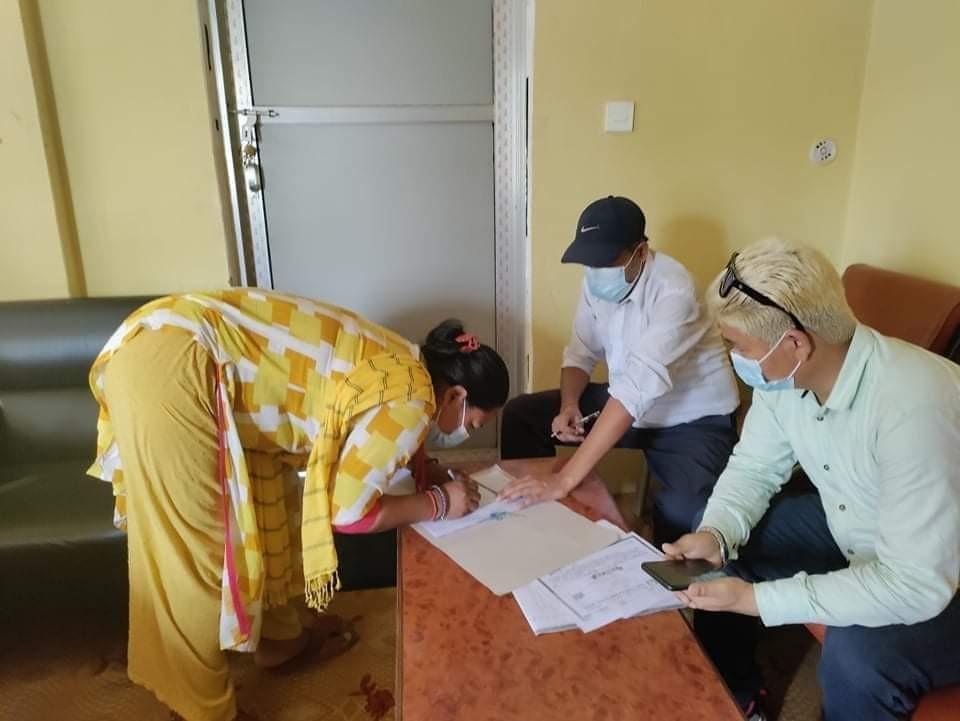 मोहन्याल गाउँपालिकाकी कार्यबाहक अध्यक्ष बुढा सहित ३ जनाद्वारा नेकपा एस पार्टीमा सनाखत गरे