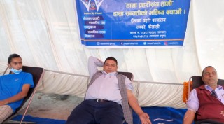 बृहत रक्तदान कार्यक्रम लम्कीमा सम्पन्न , ५७ पोइन्ट रगत संकलन