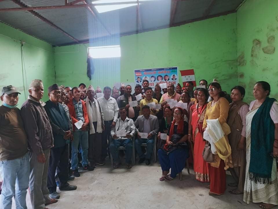 नेपाली कांग्रेस लम्कीचुहा वडा नं ८ को सभापतिमा विष्ट निर्विरोध निर्वाचित