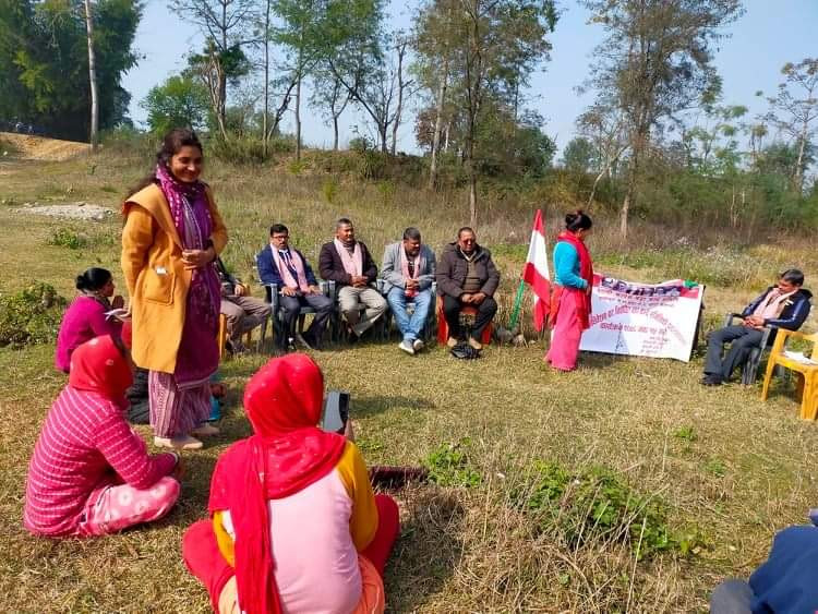 नेपाली कांग्रेस लम्कीचुहा वडा नं ५ को पदस्थापन कार्यक्रम सम्पन्न