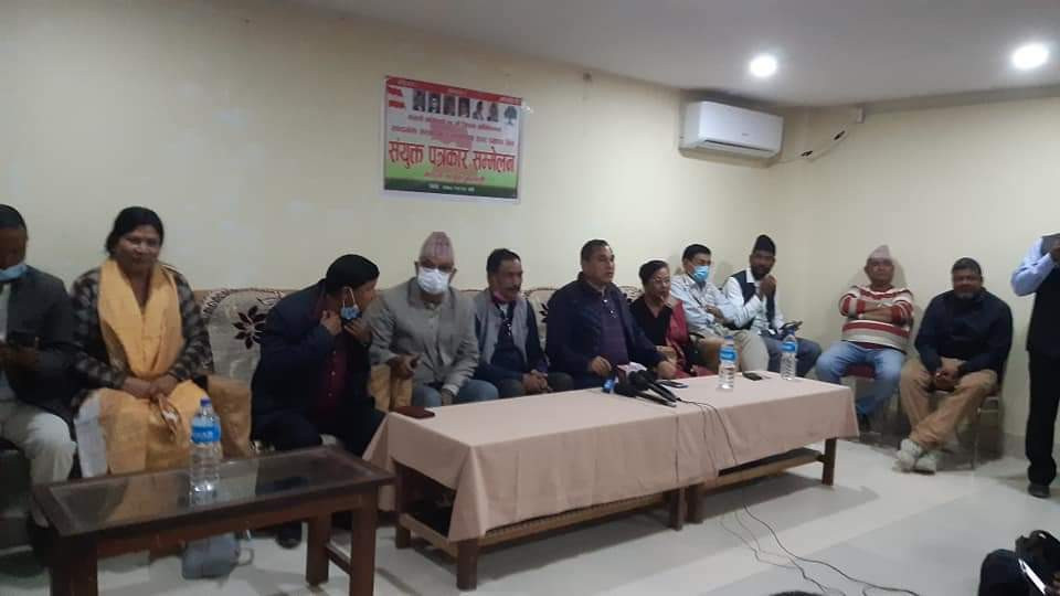 नेता शेखर कोइराला पक्षले सभापतिका उम्मेदवार नारायणदत्त भट्टलाई मतदान गर्ने