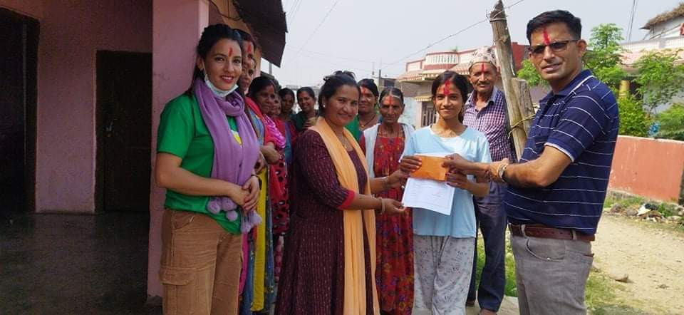 निर्धन उत्थान लघुवित्त संस्थाद्वारा छात्रवृत्ति रकम हस्तान्तरण