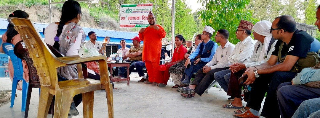 नवोदय बचत तथा ऋण सहकारी संस्थाले सहारा घरमा खाद्यान्न सामाग्री
