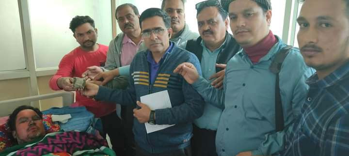 प्रवासी नेपाली संघले ग्यास लिक भएर घाइते भएका परिवारलाई  आर्थिक रकम हस्तान्तरण