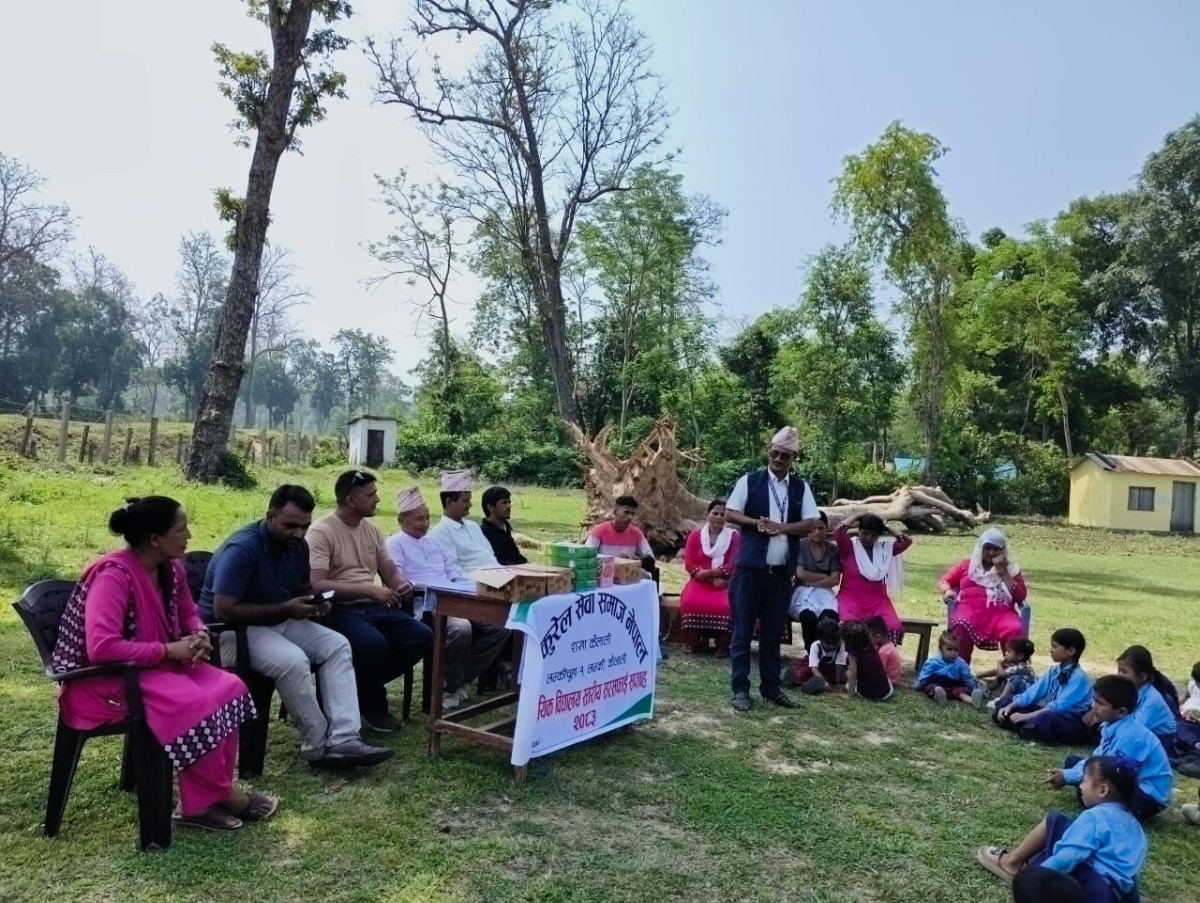 प्याकुरेल सेवा समाज नेपालको आयोजनामा सामुदायिक विद्यालय स्तरीय सरसफाइ सप्ताह जारी